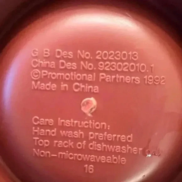 SOLD EBAY Vintage Tasmanian Devil coffee cup mug 1992 - Picture 5 of 7